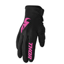 Thor MX S25 Sector Black Pink Off Road Gloves Womens Size XL