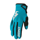 Thor MX S25 Sector Aqua White Off Road Gloves Womens Size XL