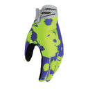 Thor MX S26 Launchmode Bleach Gray Acid Off Road Gloves Youth Size XS