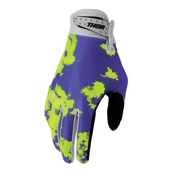 Thor MX Glove S26  Youth Launchmode Bleach Gray Acid Small