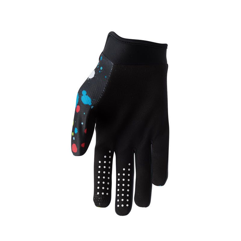 Thor MX Glove S26  Youth Launchmode Splat Black Small