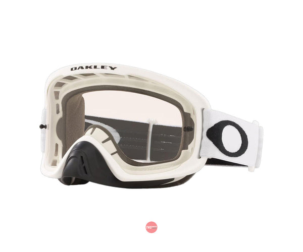 Oakley O-Frame 2.0 PRO MX Goggles Matte White with Clear Lens