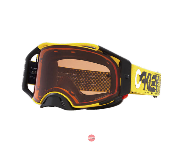 Oakley Airbrake MX Goggles Moto Yellow B1B with PRIZM Bronze Lens