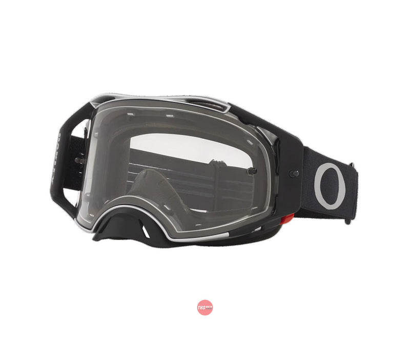 Oakley Airbrake MX Goggles Tuff Blocks Black Gunmetal with Dark Grey Lens