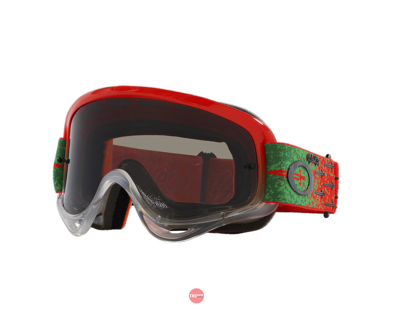 Oakley O-Frame MX TLD Series Goggles Carrack Orange with Dark Grey Lens