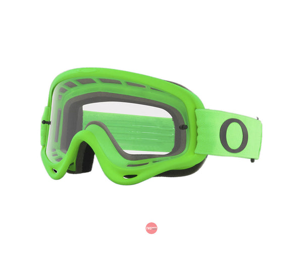 Oakley O-Frame MX Goggles Moto Green with Clear Lens