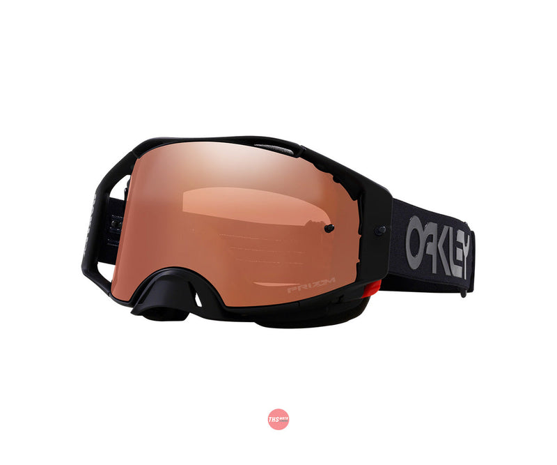 Oakley Airbrake MX Goggles Blackout B1B with PRIZM Black Lens