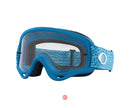 Oakley O-Frame MX Goggles Blue Crackle with Clear Lens