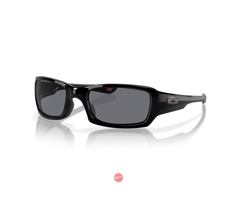 Oakley Sunglasses Fives Squared Polished Black with Grey Lens