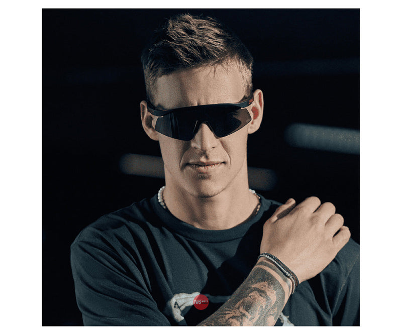 Oakley Sunglasses Hydra Fabio Quartararo Signature FQ Matte Black with PRIZM Black Lens