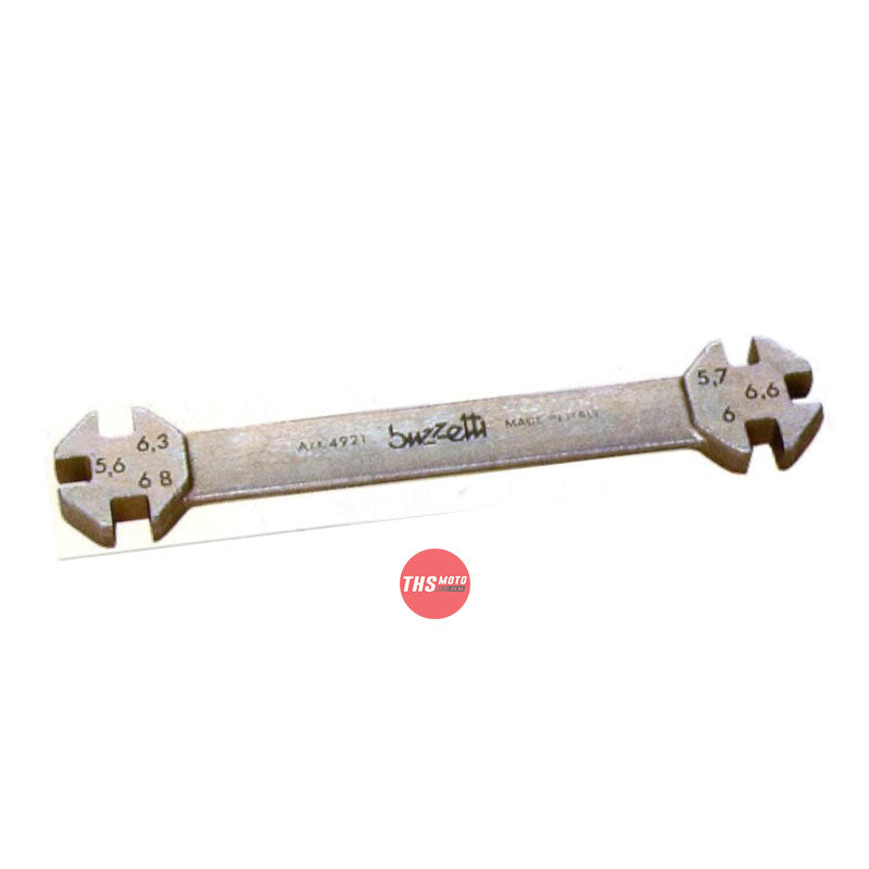 Buzzetti Spoke Wrench With 6 Openings 5.6 / 5.7 / 6.0 / 6.3 / 6.6 / 6.8