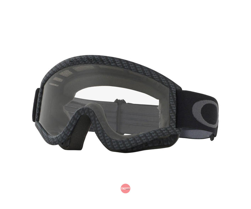Oakley L-Frame MX Goggles OTG Carbon Fiber with Clear Lens