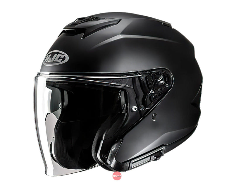 HJC m i31 Semi Flat Black Open Face Helmet Size Medium