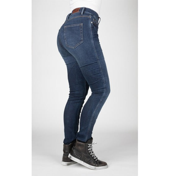 Bull-it Ladies One-Skin Covert Blue Slim Jeans (AAA) W/Armour Size 12 Reg