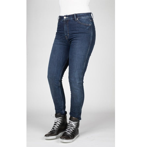Bull-it Ladies One-Skin Covert Blue Slim Jeans (AAA) W/Armour Size 12 Reg