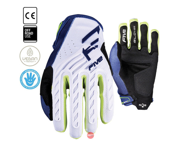 Five 06/XL MXF3 Evo Kid Navy/white/fluro Glove Size XL