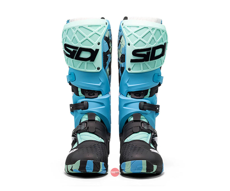 Sidi Crossair X MX Boots Messy Cyan Size EU 47