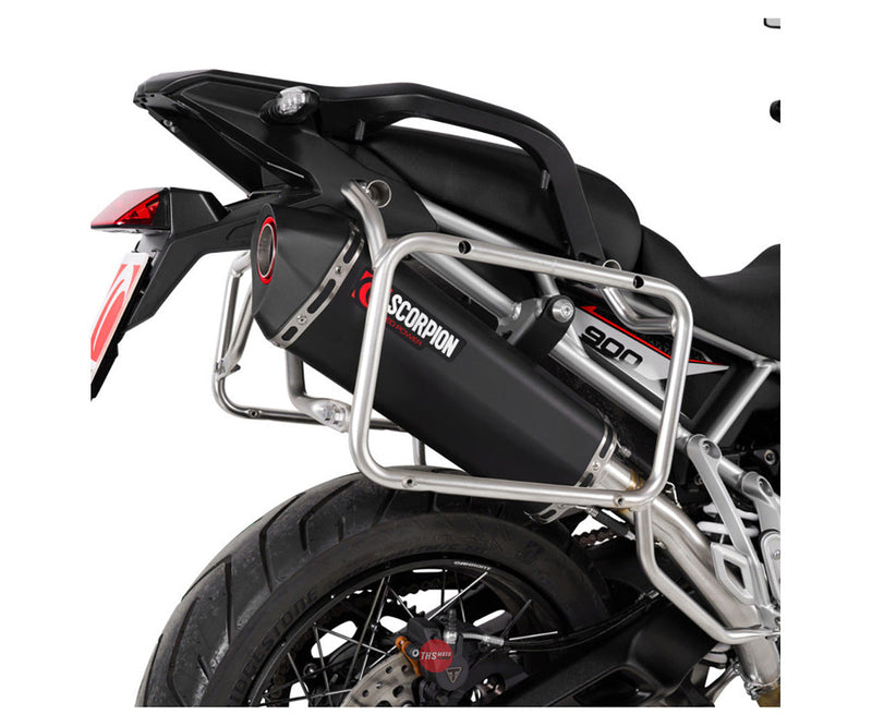 Scorpion Tiger 900 24- Serket Parallel Slip-on Black Ceramic