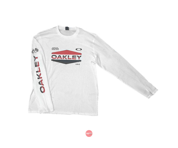 Oakley Motocross L/S Shirt White Size Small