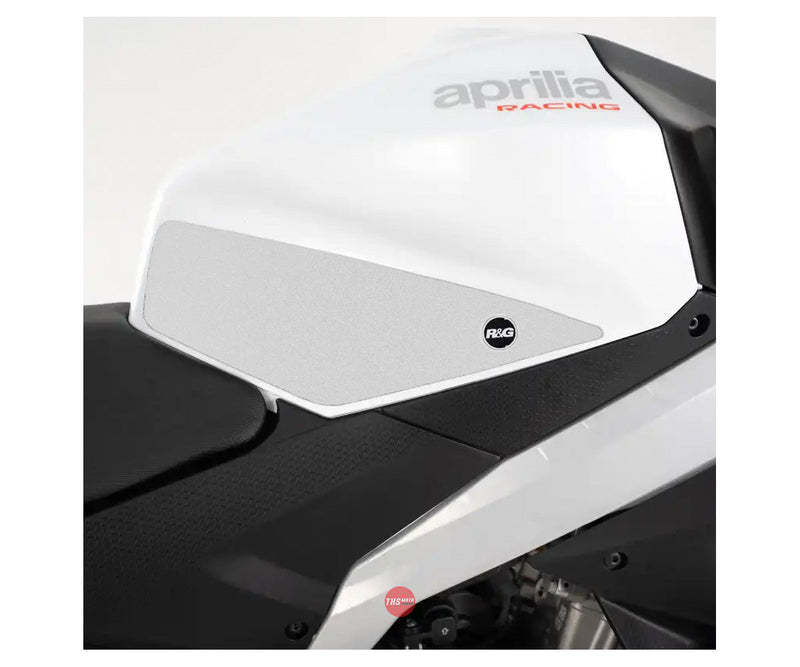 R&G Tank Traction Grips For Aprilia RS457 24- Clear