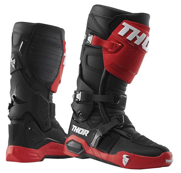Thor MX Motocross Boots S25  Radial Mens Red Black Size 9 EU 43