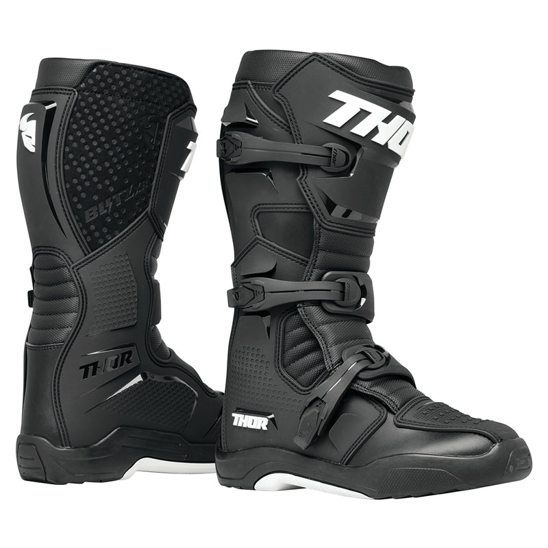 Thor MX S25 Blitz XR Black White Off Road Boots Size 11 EU 45