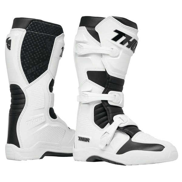 Thor MX Motocross Boots S25  Blitz Xr Mens White Black Size 15 EU 50