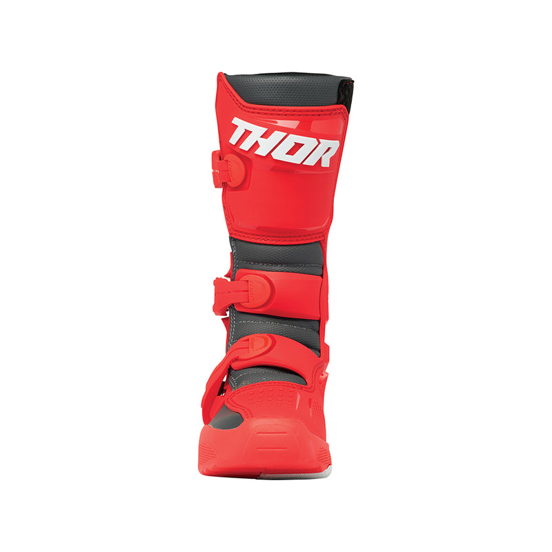 Thor MX S25 Blitz XR Red Charcoal Off Road Boots Youth Size 7 EU 39