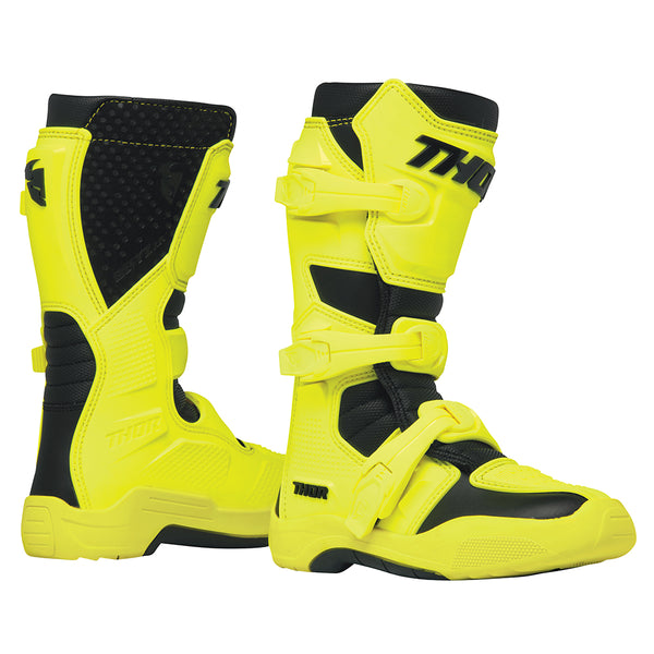 Thor MX S25 Blitz XR Acid Black Off Road Boots Youth Size 4 EU 36