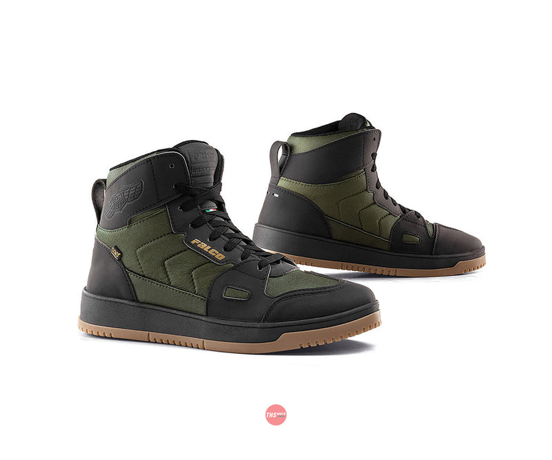 Falco 41 Harlem Lady Motorcycle Boots Army Green Size EU 41