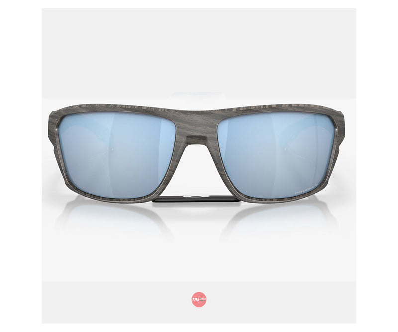 Oakley Sunglasses Split Shot Woodgrain with PRIZM Deep Water Polarized Lens