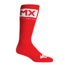 Thor Mx Socks Red/white Size 10-13 3431-0674