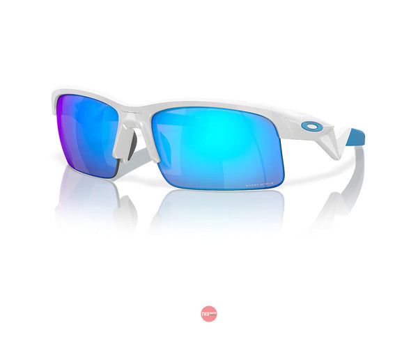 Oakley Sunglasses Capacitor (Youth Fit) Polished White with PRIZM Sapphire Lens