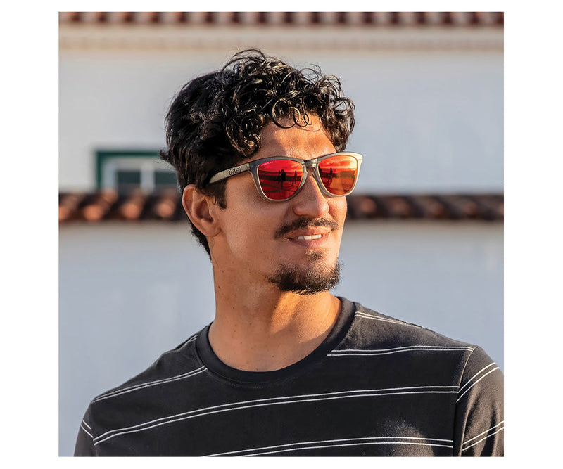 Oakley Sunglasses Frogskins Range Matt Grey Smoke with PRIZM Ruby Lens