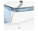 Oakley Sunglasses Frogskins (Low Bridge Fit) Matte Stonewash with PRIZM Deep Water Polarized Lens
