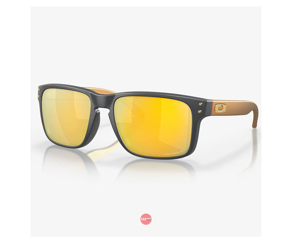 Oakley Sunglasses Holbrook Matte Carbon with PRIZM 24K Polarized Lens