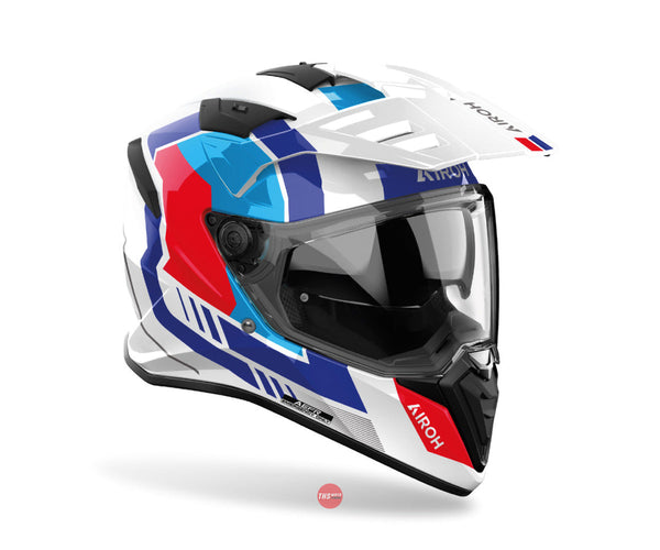 Airoh Bandit Horn White Gloss Helmet Size Large 60cm