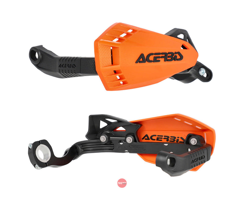 Acerbis Firstmoto Mini Handguards Orange/Black