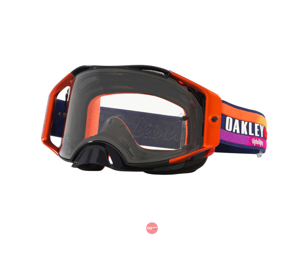 Oakley Airbrake MX TLD Series Goggles Navy Sunrise with Clear Lens