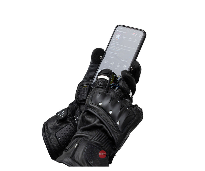 Knox M Oulton MK2 Motorcycle Gloves Black/white Size Medium