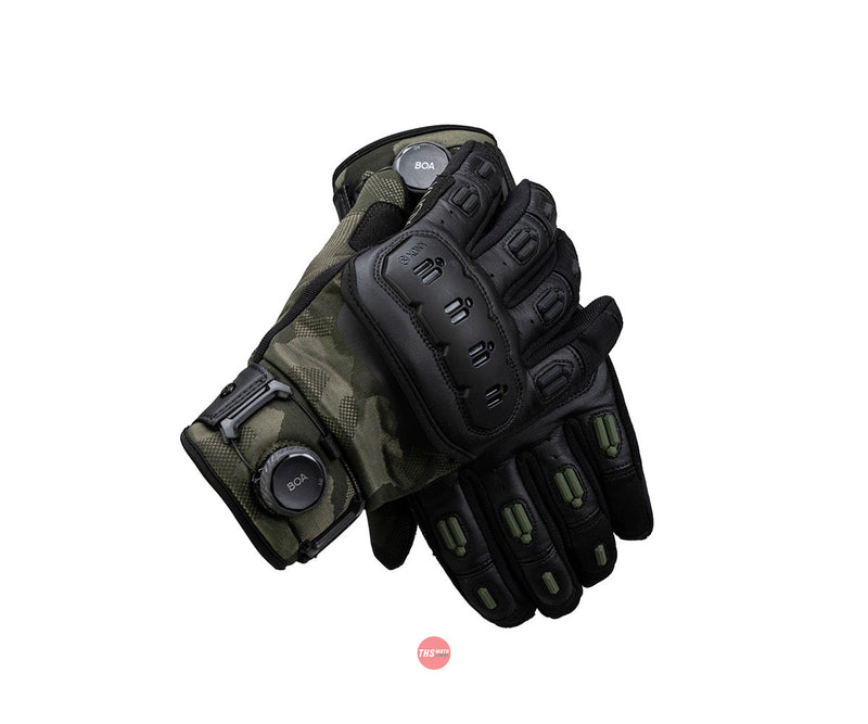 Knox L Orsa Textile OR4 Motorcycle Gloves Sage Green Size Large