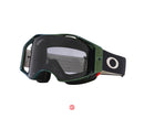 Oakley Airbrake Mountain Bike Goggles Black Green with Light Grey Lens