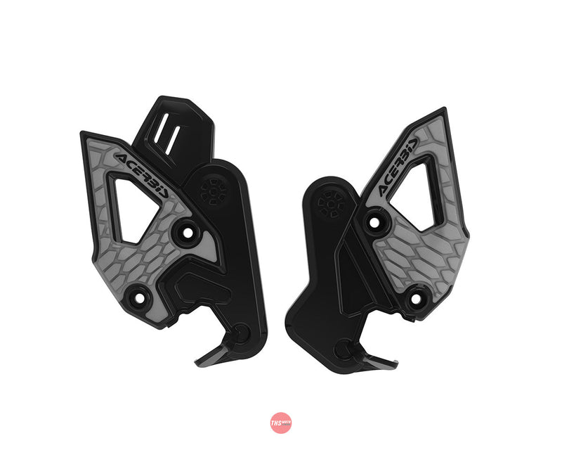 Acerbis X-Grip Frame Guards Black/Grey CF Moto MT450
