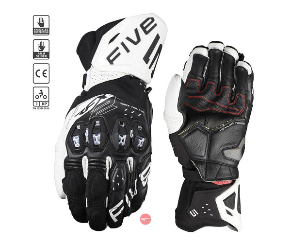 Five 09/M RFX2 Evo Black/white Gloves Size Medium