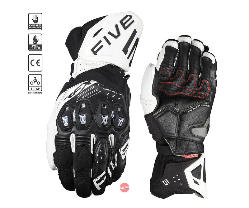Five 10/L RFX2 Evo Black/white Gloves Size Large