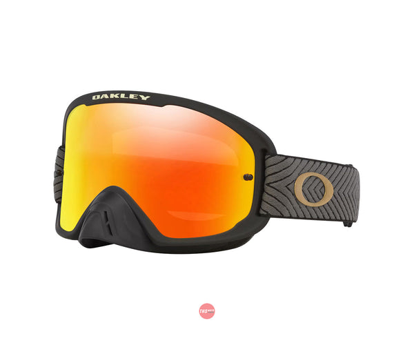 Oakley O-frame 2.0 Pro Mx Goggle Team Black W/ Fire Iridium Lens