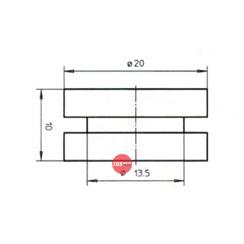 B & H Rubber Grommet 20X10