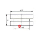 B & H Rubber Grommet 20X10