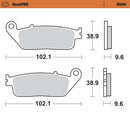 Moto Master Brake Pads Front Pro Sintered Honda 404001