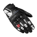 Spidi Gloves G-Carbon Leather Short Black/White XL - THS MOTO